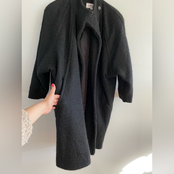 Vintage 80s Wool/Mohair Blend Button-up Jacket - M-XL - Picture 4 of 7